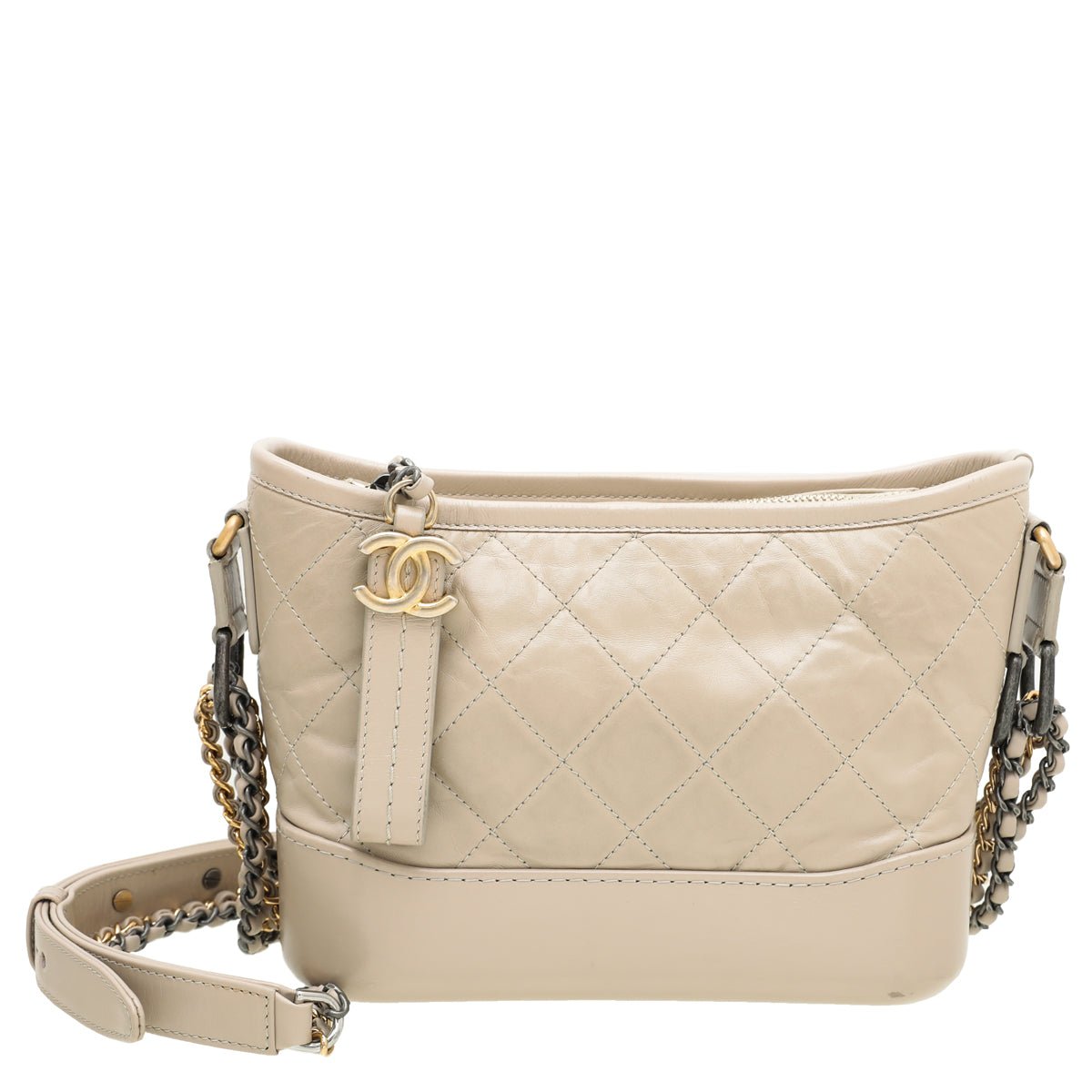 Chanel Beige Gabrielle Hobo Small Bag