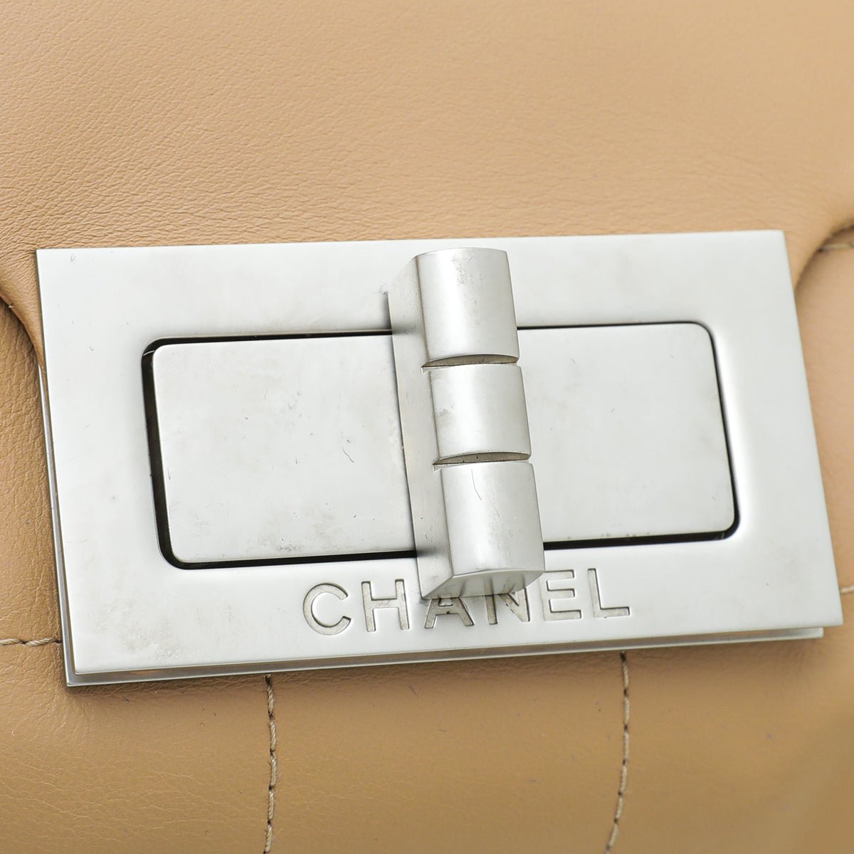 Chanel Beige Giant Reissue Lock Bag