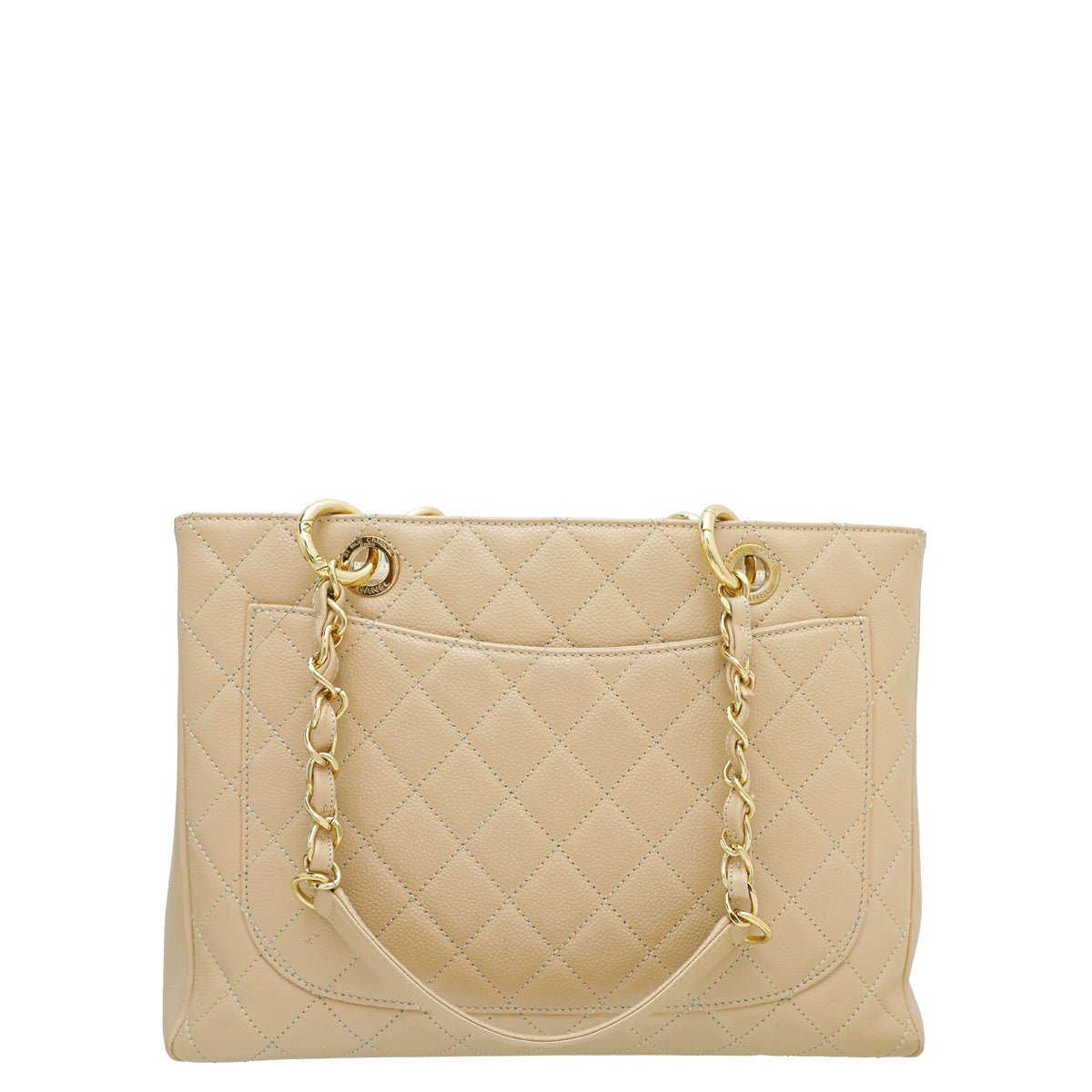 Chanel Beige Grand Shopper Tote (GST) Bag