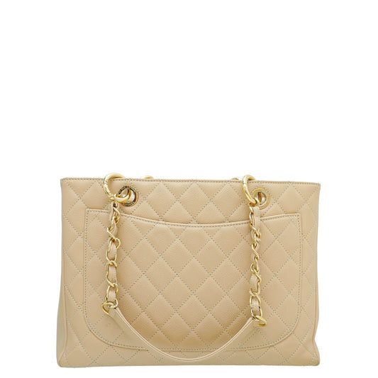 Chanel Beige Grand Shopper Tote (GST) Bag