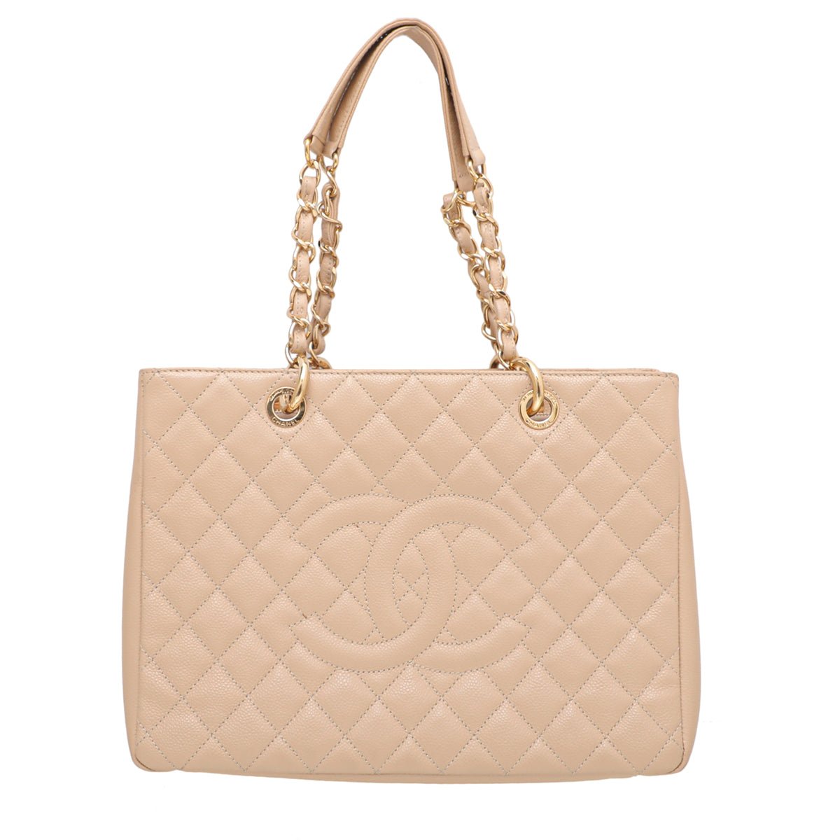 Chanel Beige Grand Shopping Tote Bag