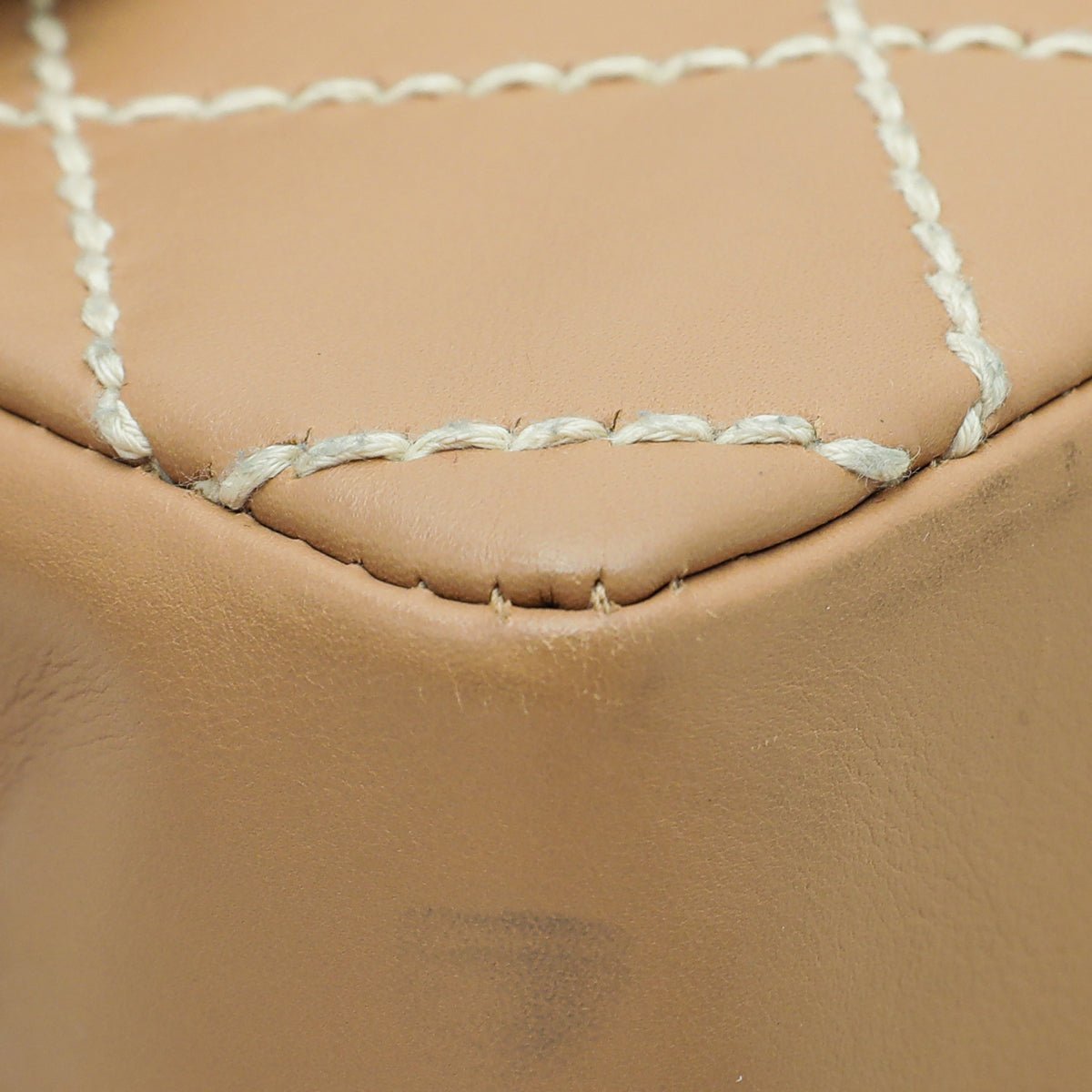 Chanel Beige Wild Stitch Flap Medium Bag