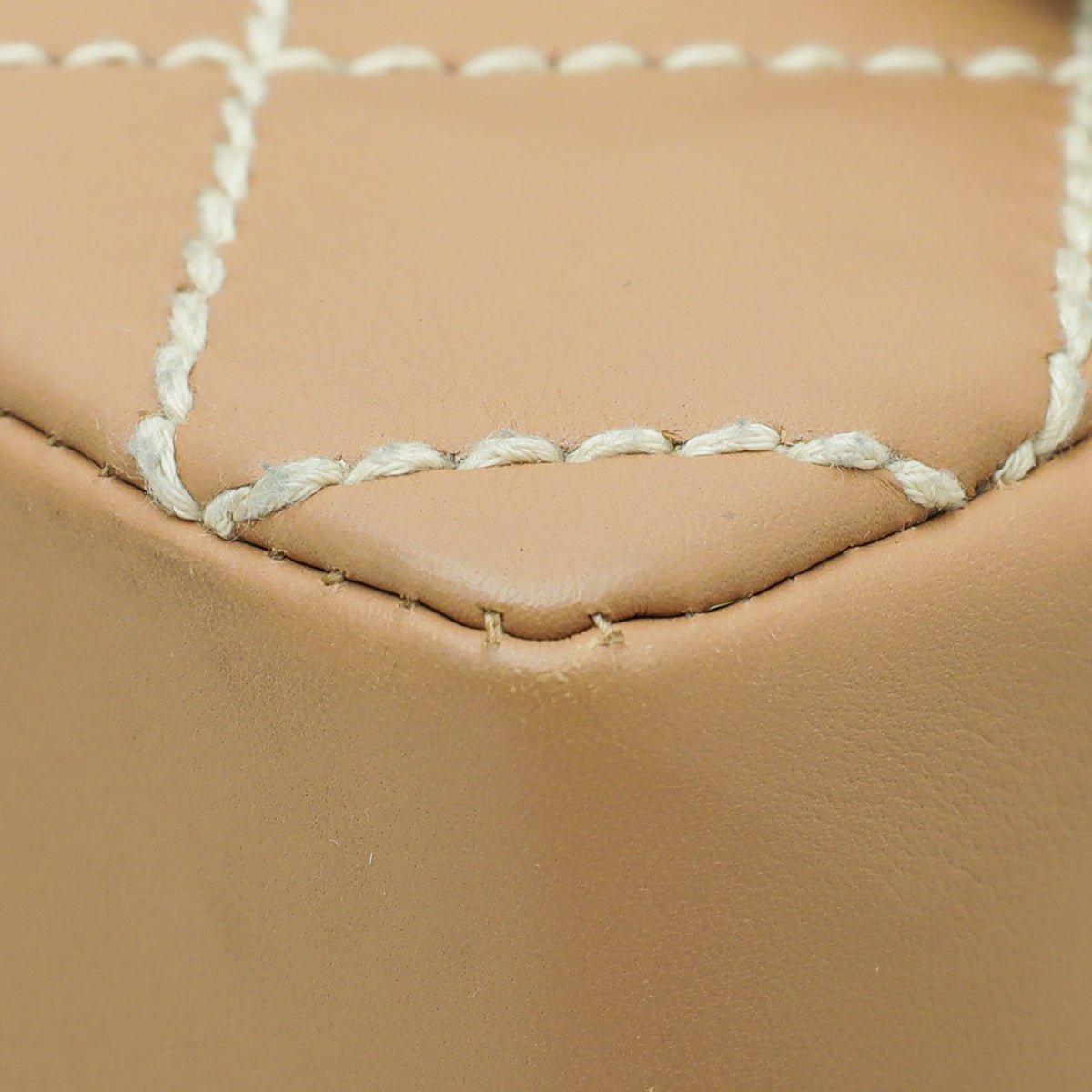 Chanel Beige Wild Stitch Flap Medium Bag