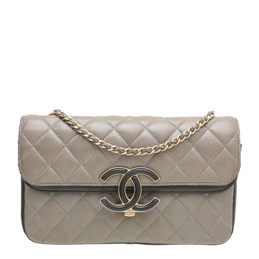 Chanel Bicolor CC Enamel Flap Bag