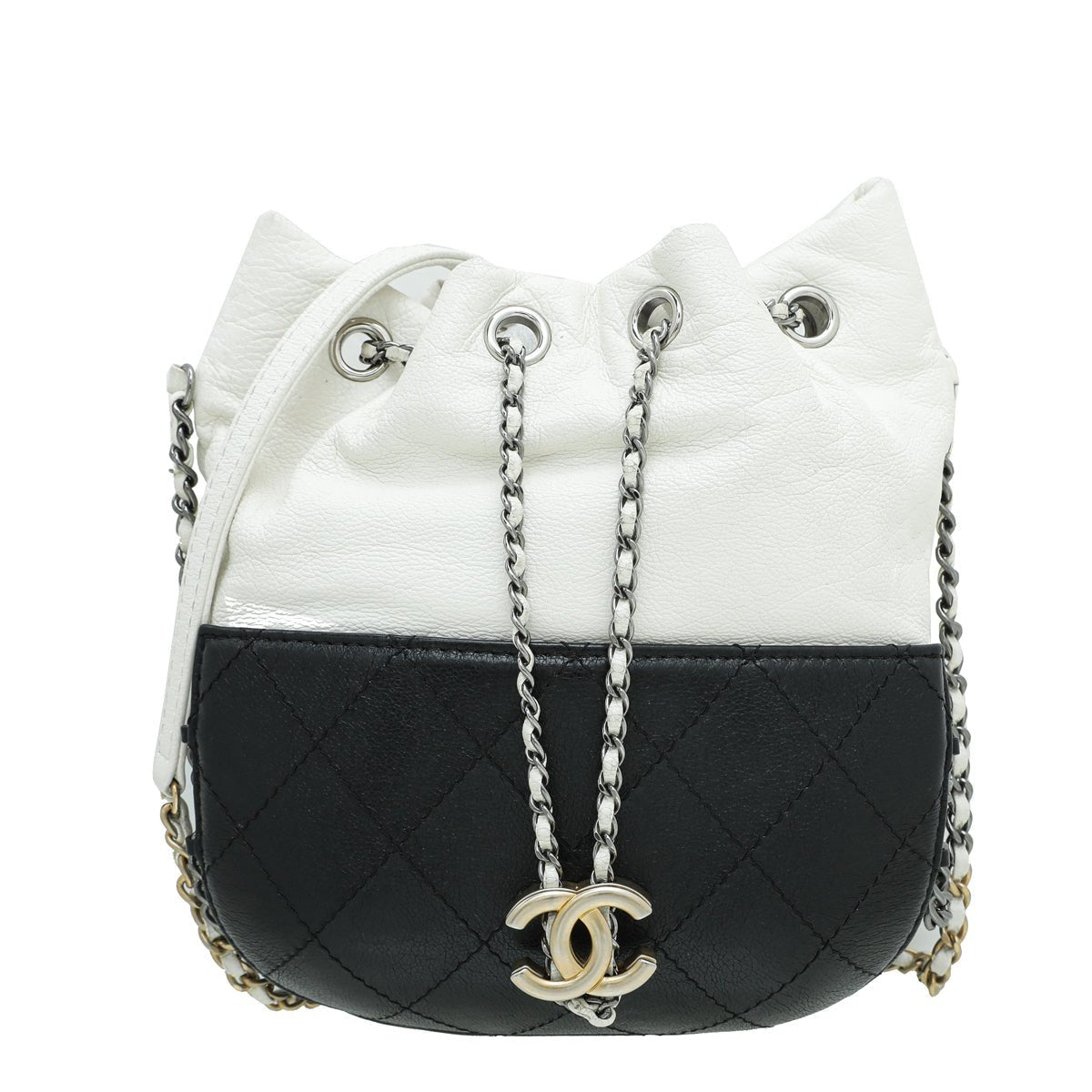 Chanel Bicolor CC Gabrielle Small Bucket Bag