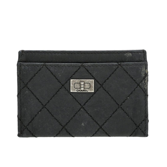 Chanel Black 2.55 Reissue Card Holder