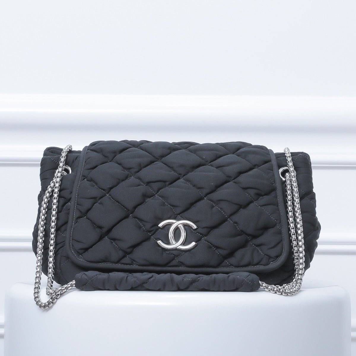 Chanel Black Accordion Shoulder bag