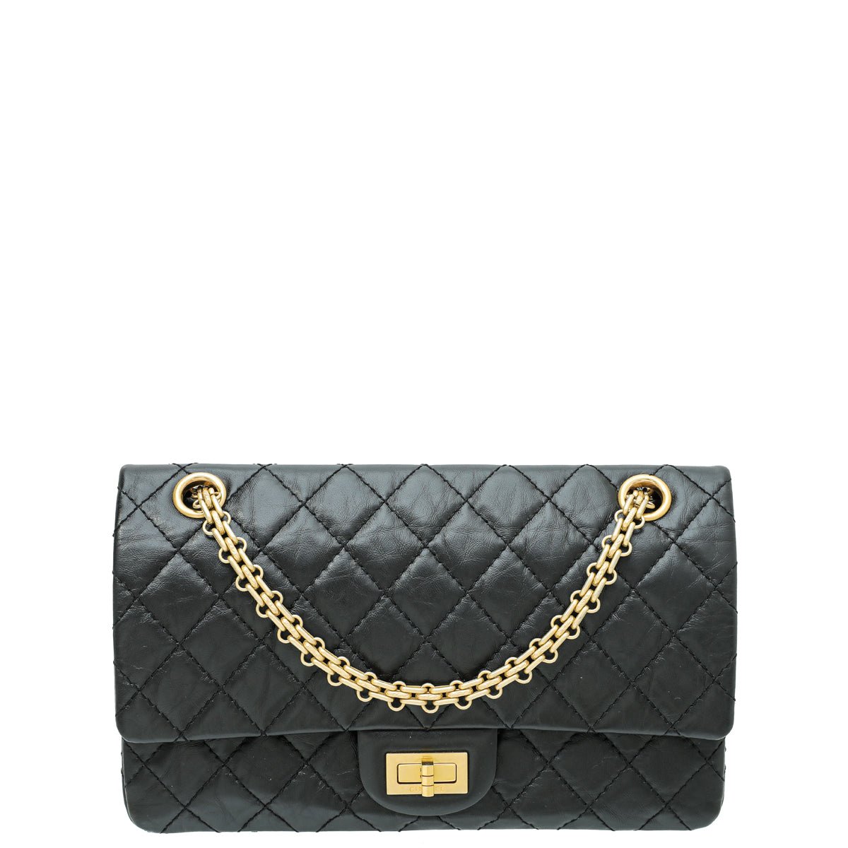 Chanel Black Aged 2.55 Reissue Flap 225 Bag