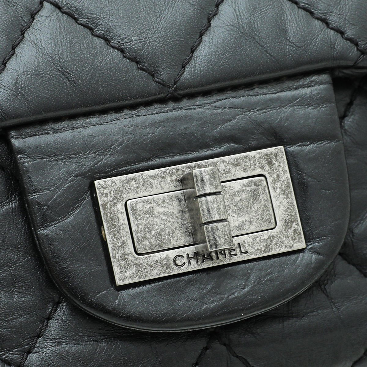 Chanel Black Aged 2.55 Reissue Flap Maxi 227 Bag