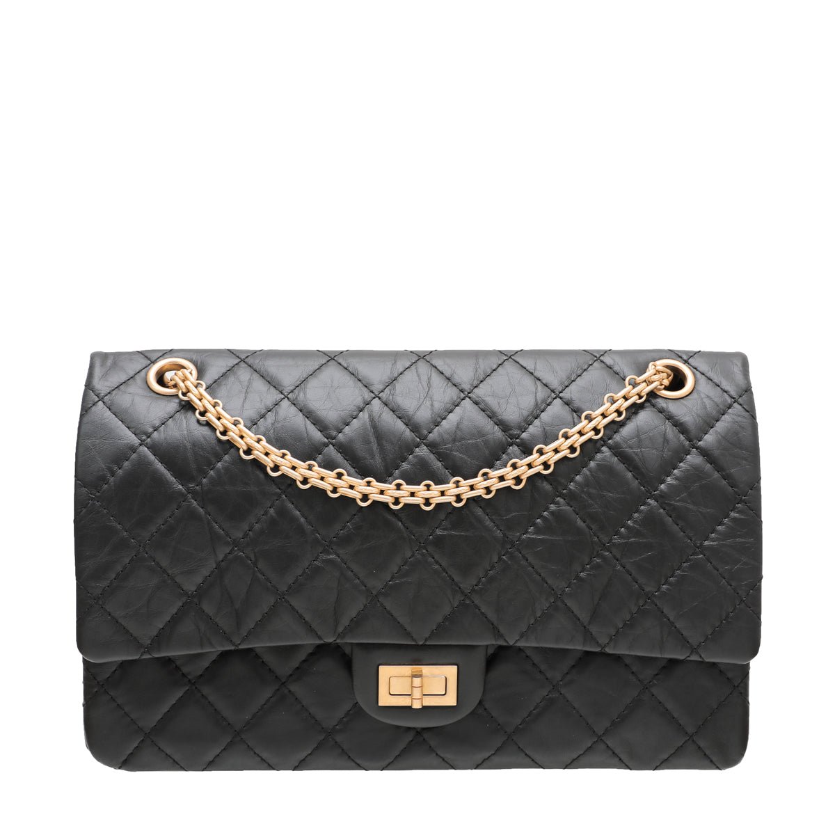 Chanel Black Aged Reissue Double Bag