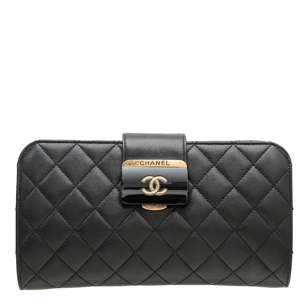 Chanel Black Beauty Lock Clutch