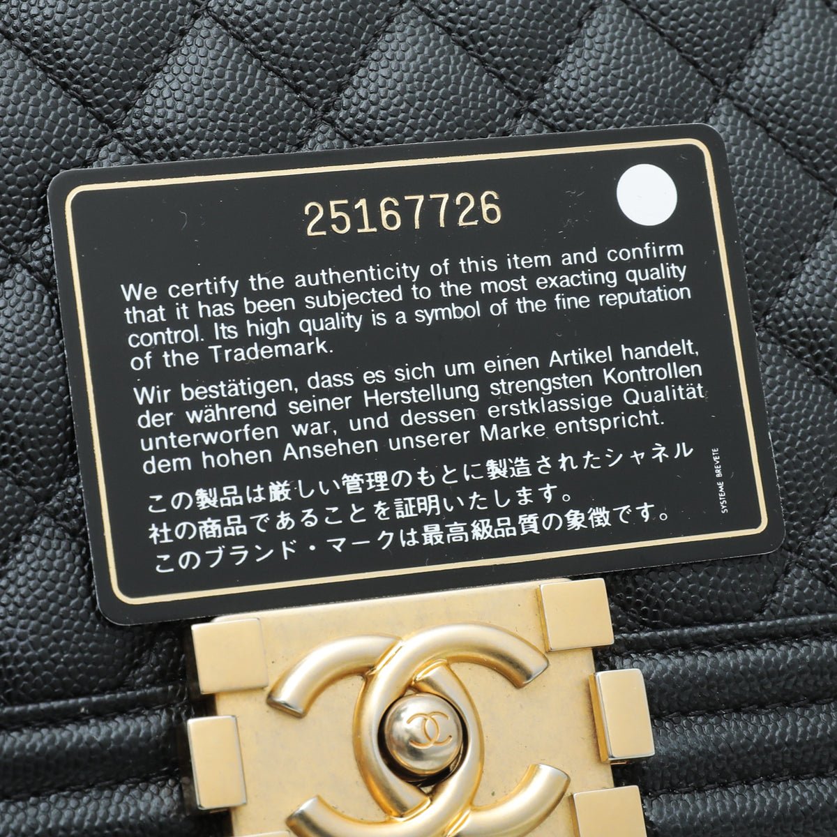 Chanel Black Boy New Medium Bag