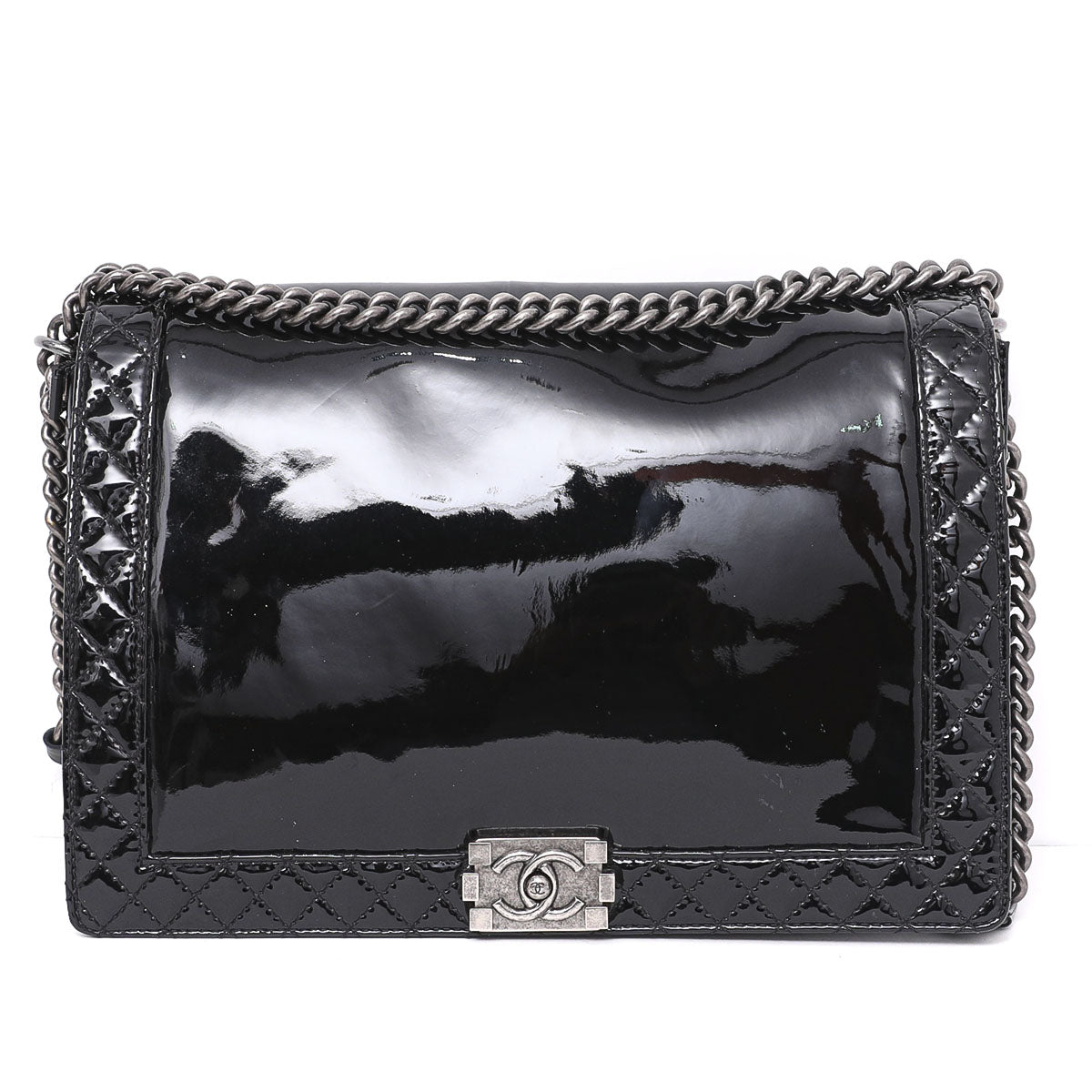 Chanel Black Boy shoulder Bag