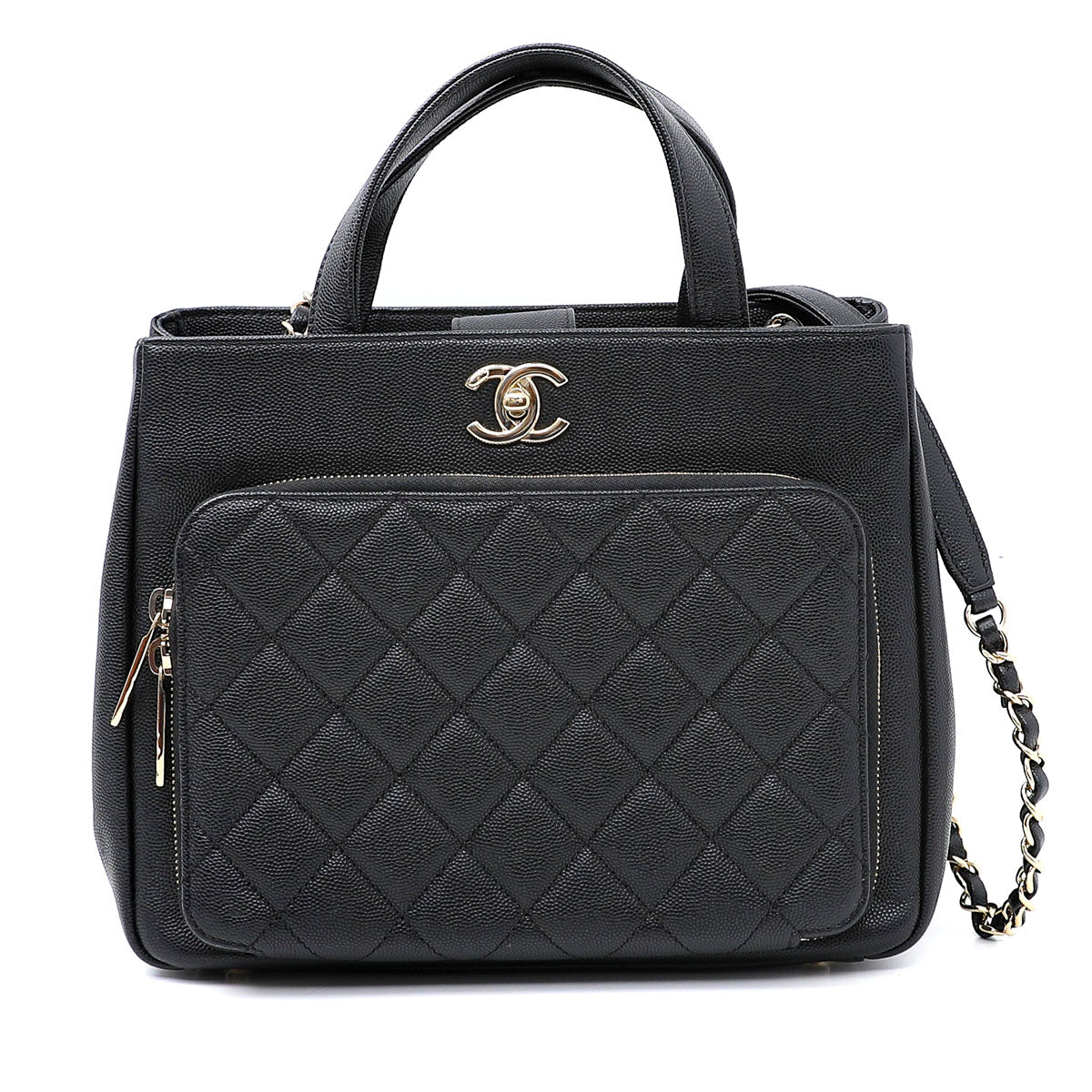 Chanel Black Business Affinity Shopping Bag