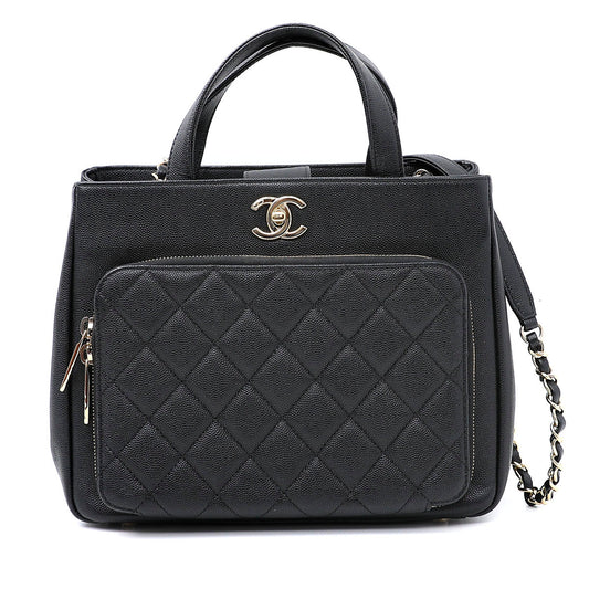 Chanel Black Business Affinity Shopping Bag