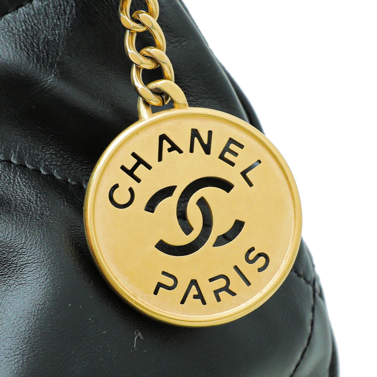 Chanel Black CC 22 Quilted Large Bag