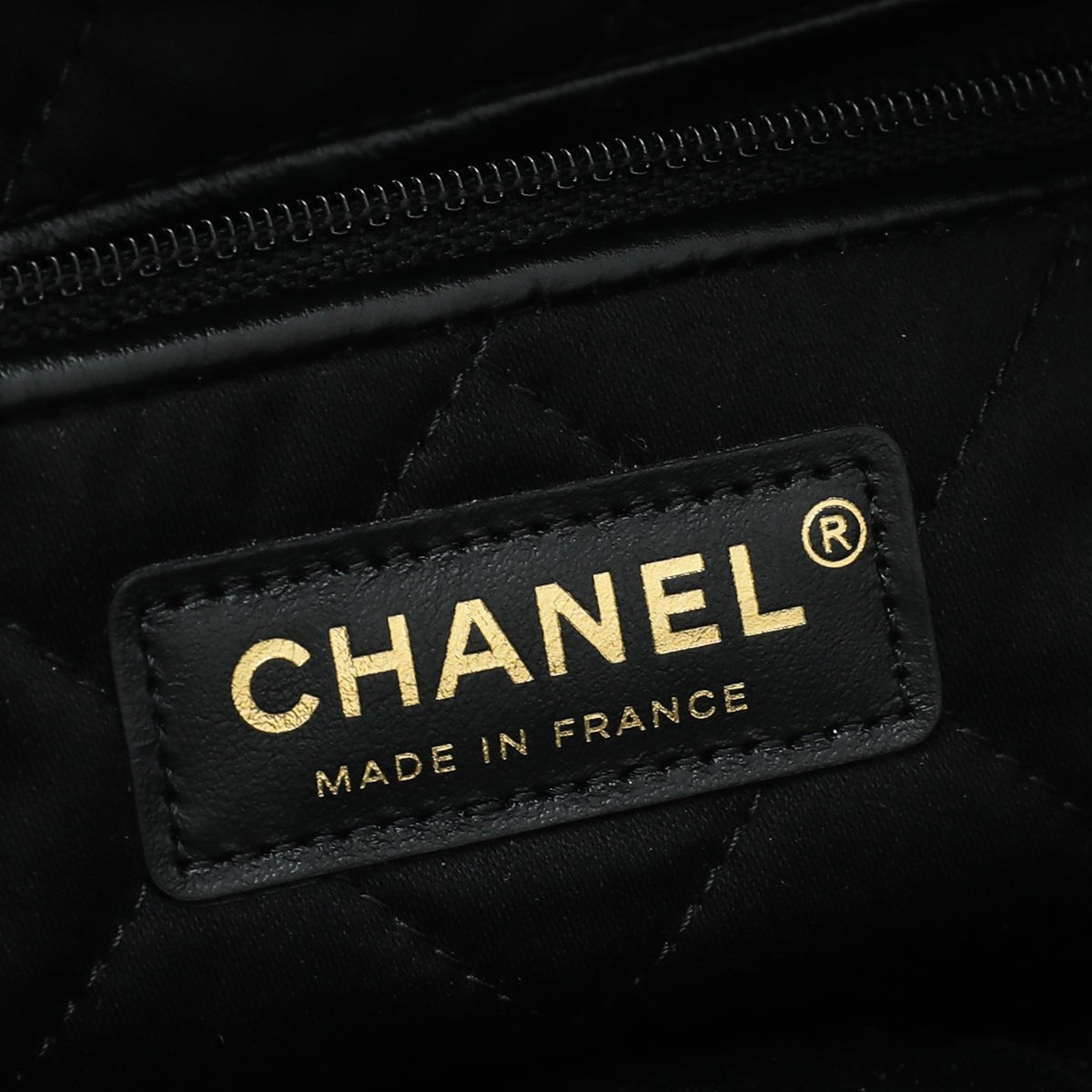 Chanel Black CC 22 Quilted Large Bag