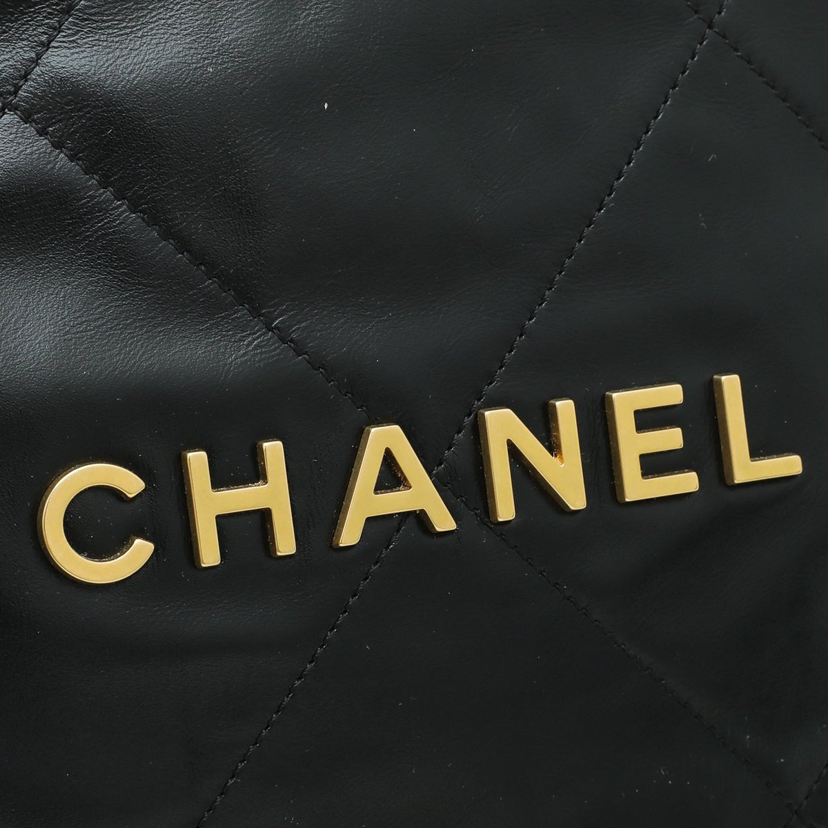 Chanel Black CC 22 Quilted Large Bag