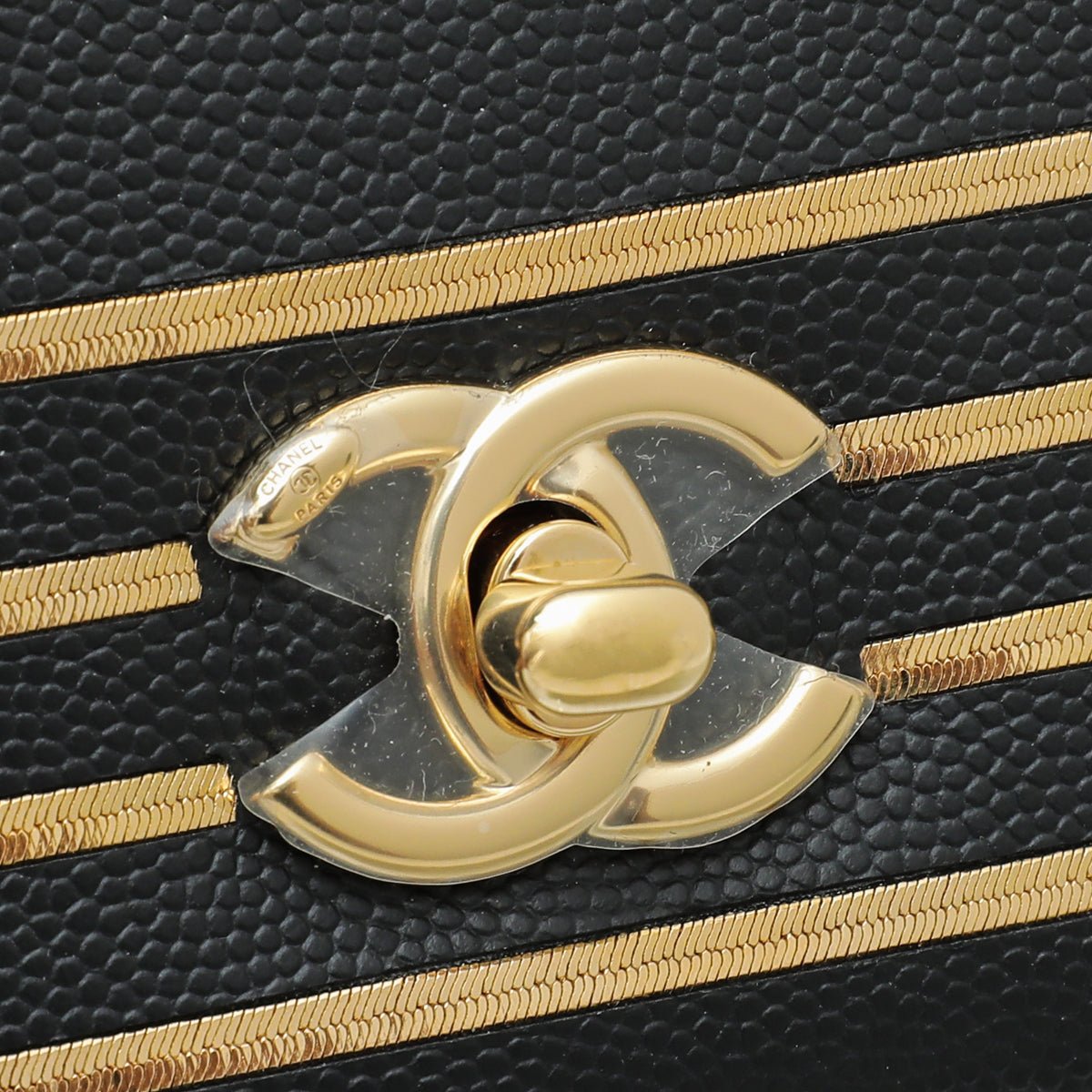 Chanel Black CC Captain Gold Belt Bag