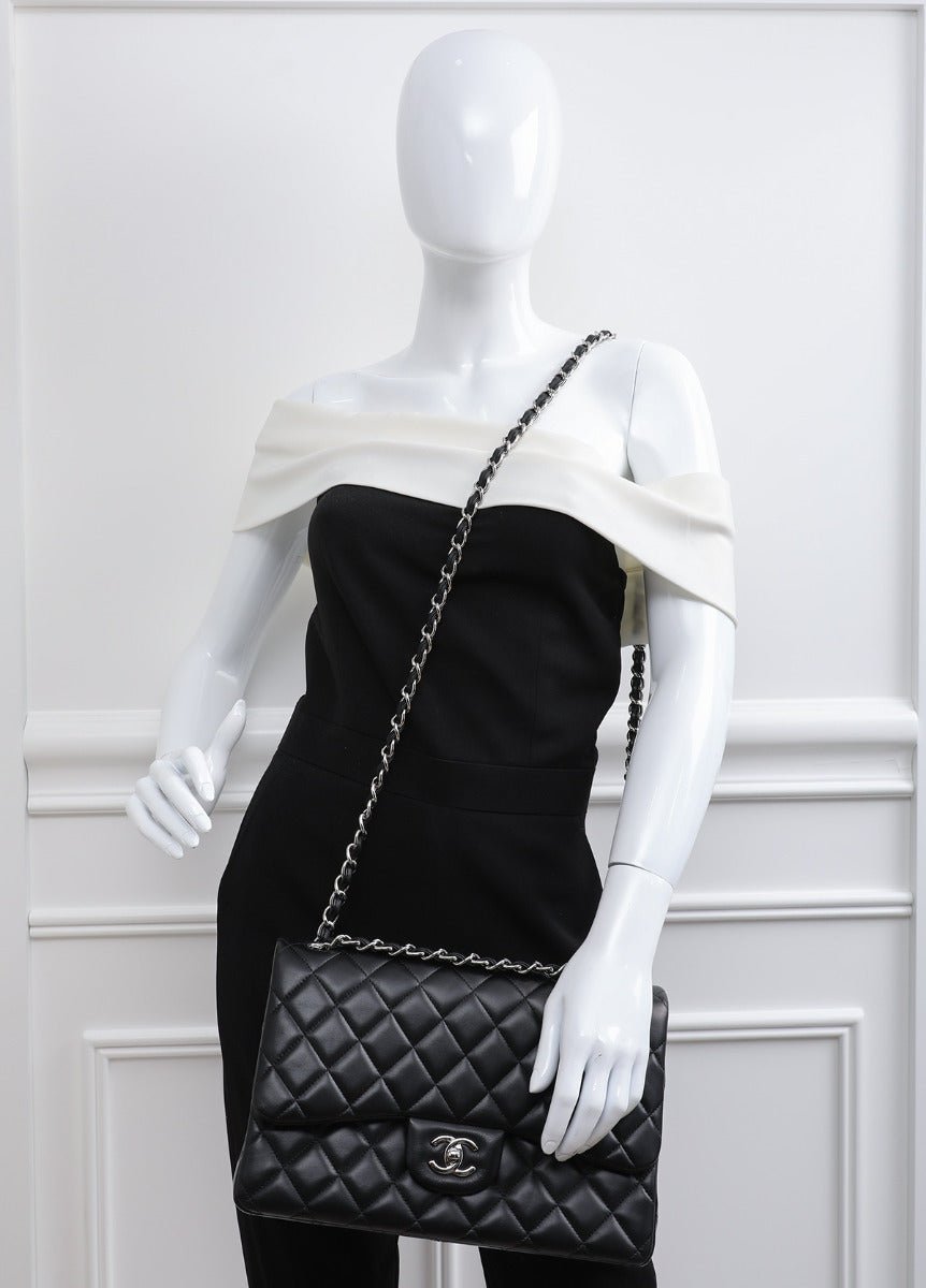 Chanel Black CC Classic Double Flap Bag