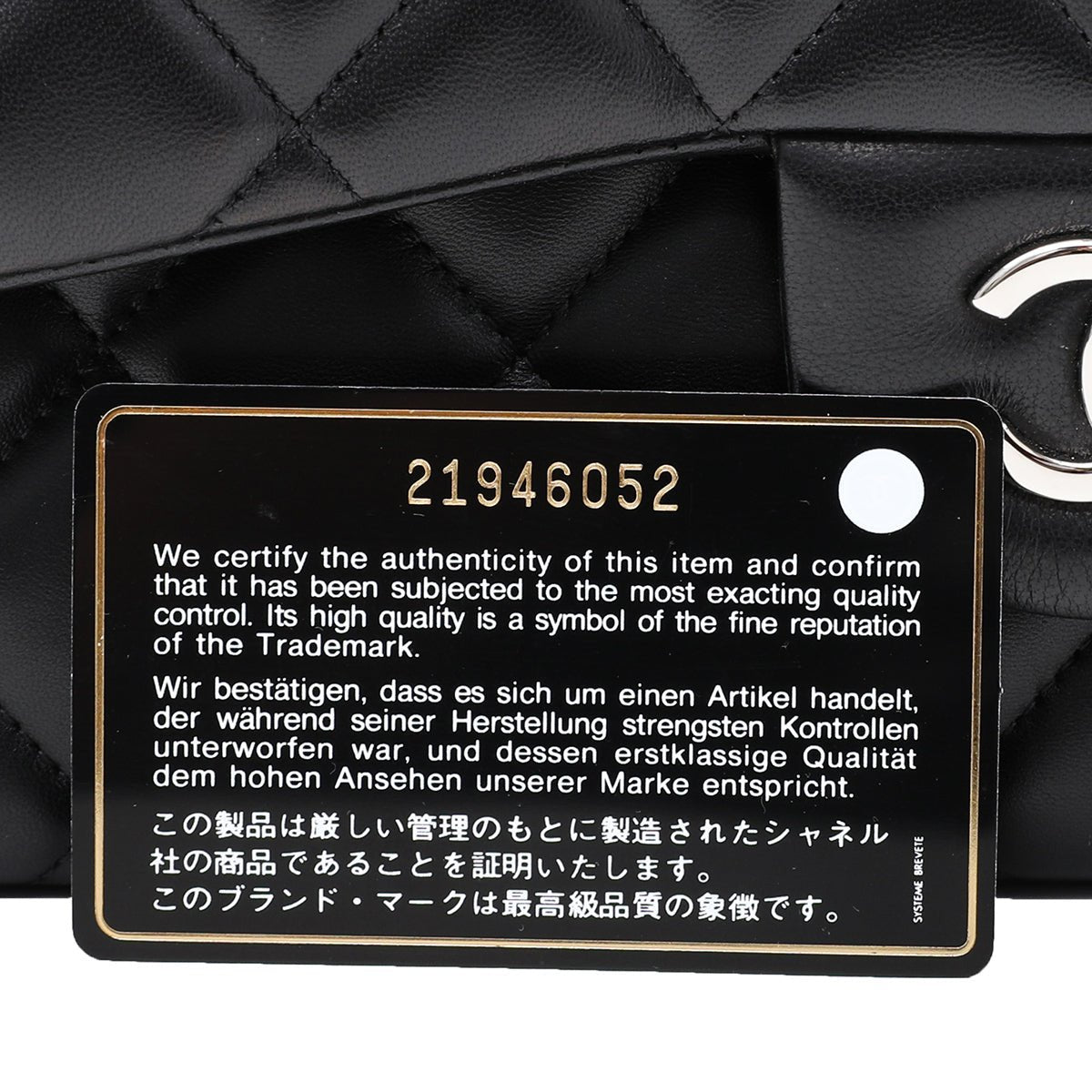 Chanel Black CC Classic Double Flap Bag