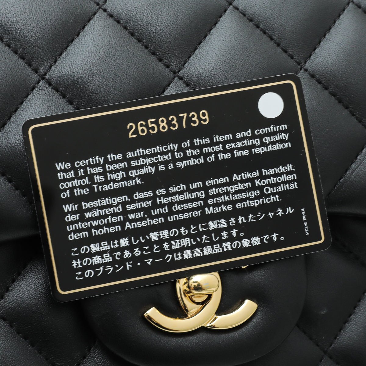 Chanel Black CC Classic Double Flap Jumbo Bag