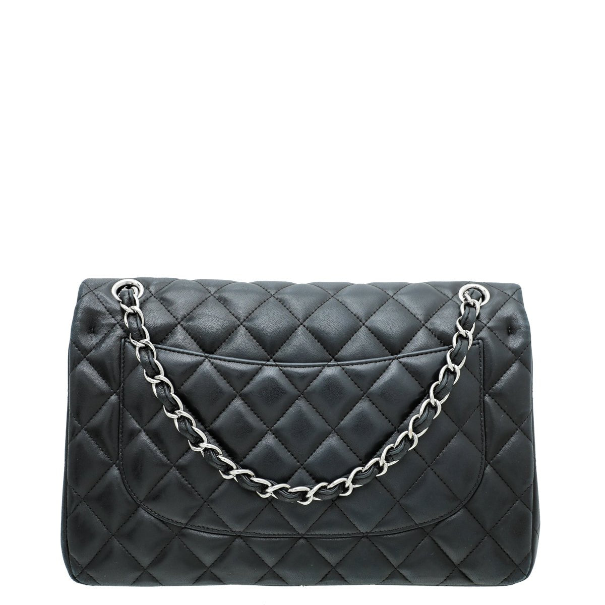 Chanel Black CC Classic Double Flap Jumbo Bag