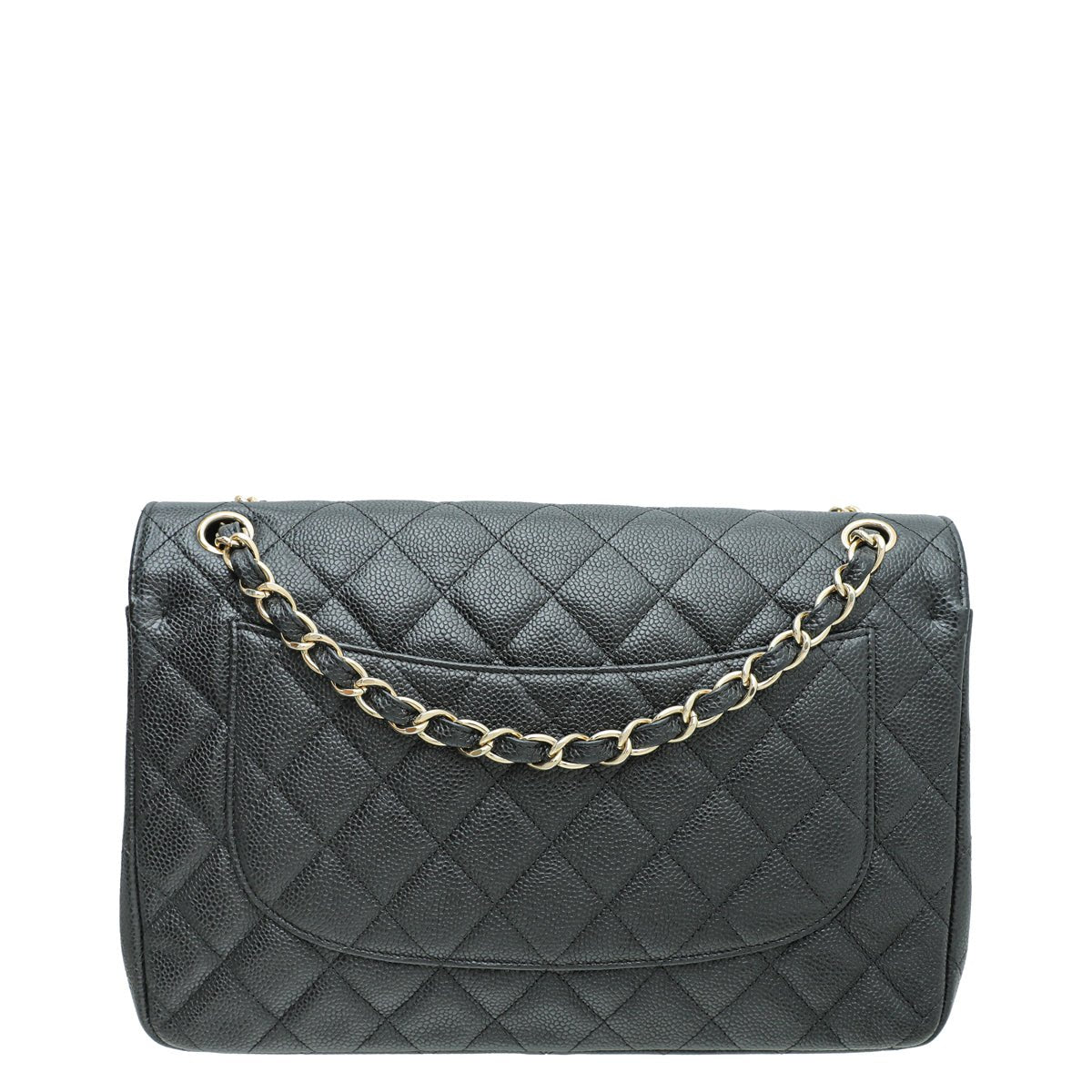 Chanel Black CC Classic Double Flap Jumbo Bag