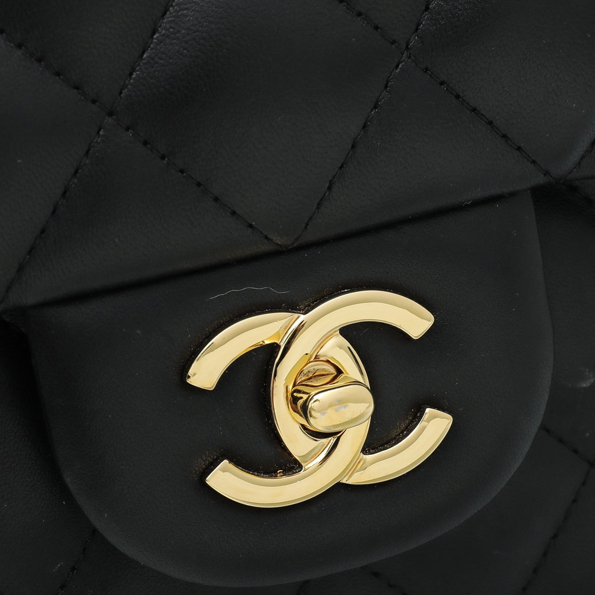 Chanel Black CC Classic Double Flap Jumbo Bag