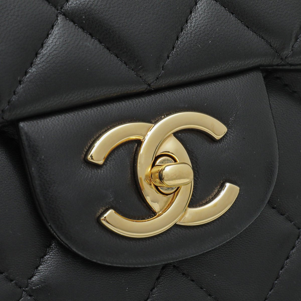 Chanel Black CC Classic Double Flap Maxi Bag