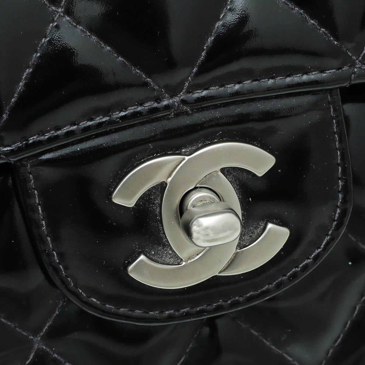 Chanel Black CC Classic Double Flap Medium Bag