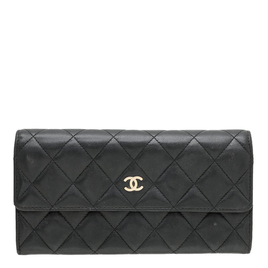 Chanel Black CC Classic Flap Wallet