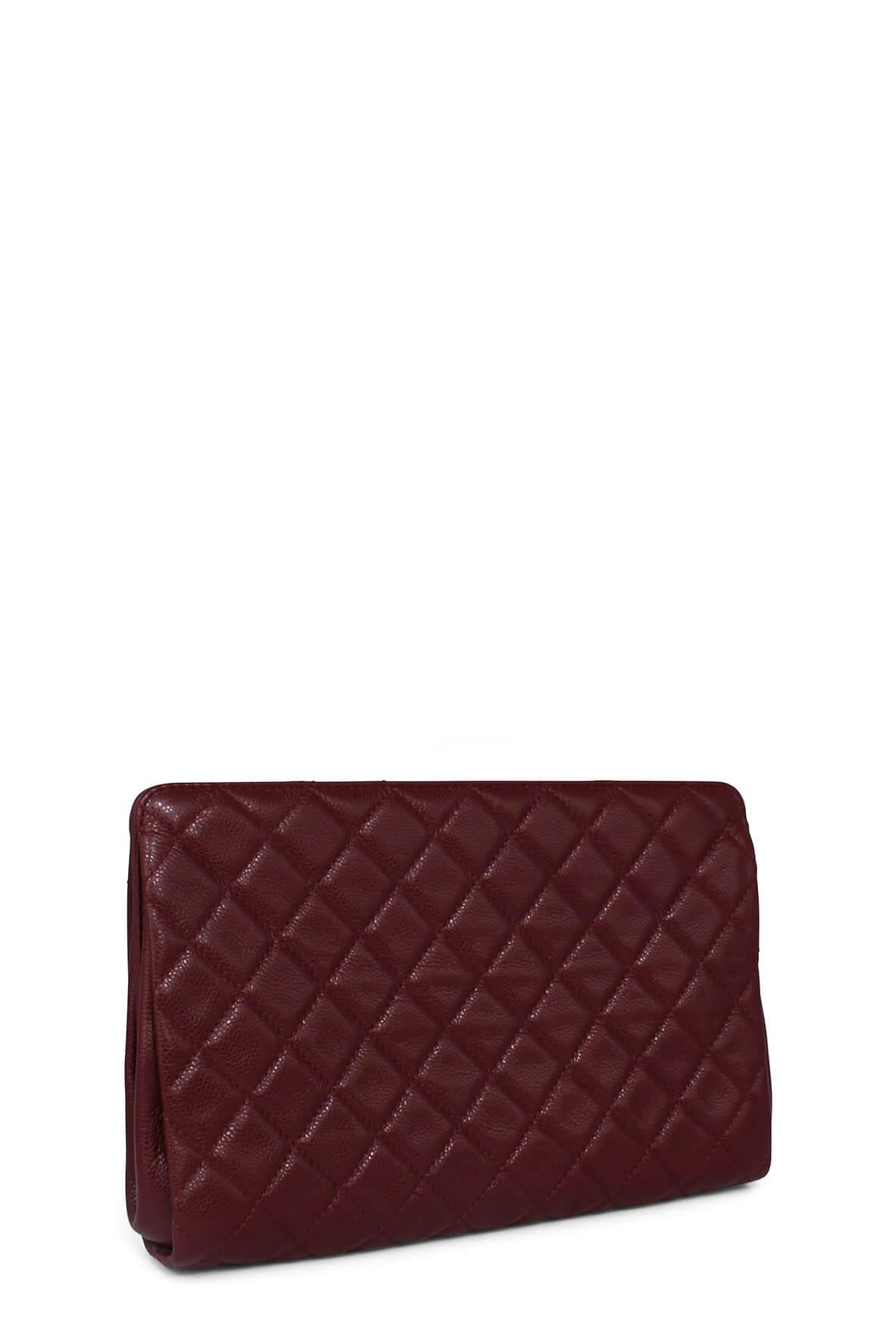 Caviar Timeless Clutch Red