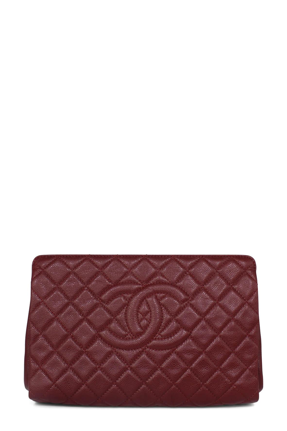 Caviar Timeless Clutch Red