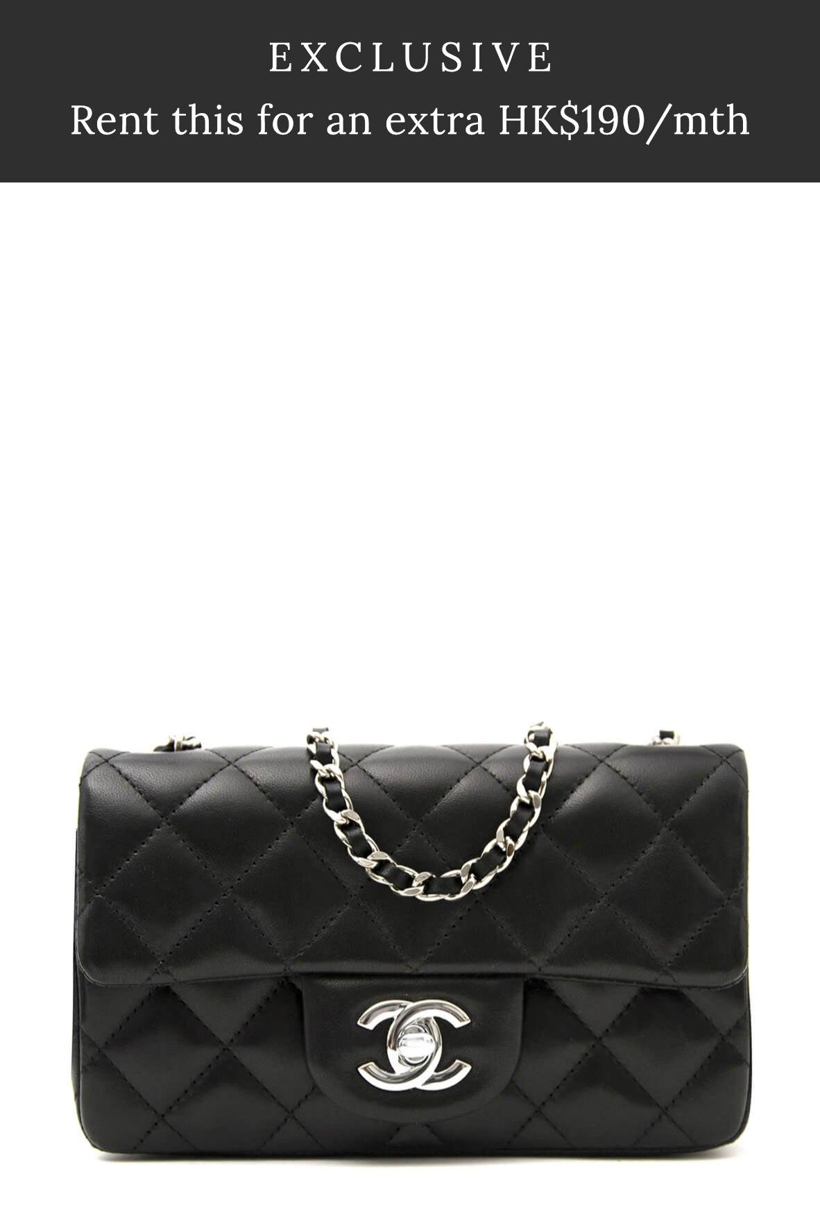 Quilted Lambskin Mini Classic Single Flap Bag Black with Silver Hardware