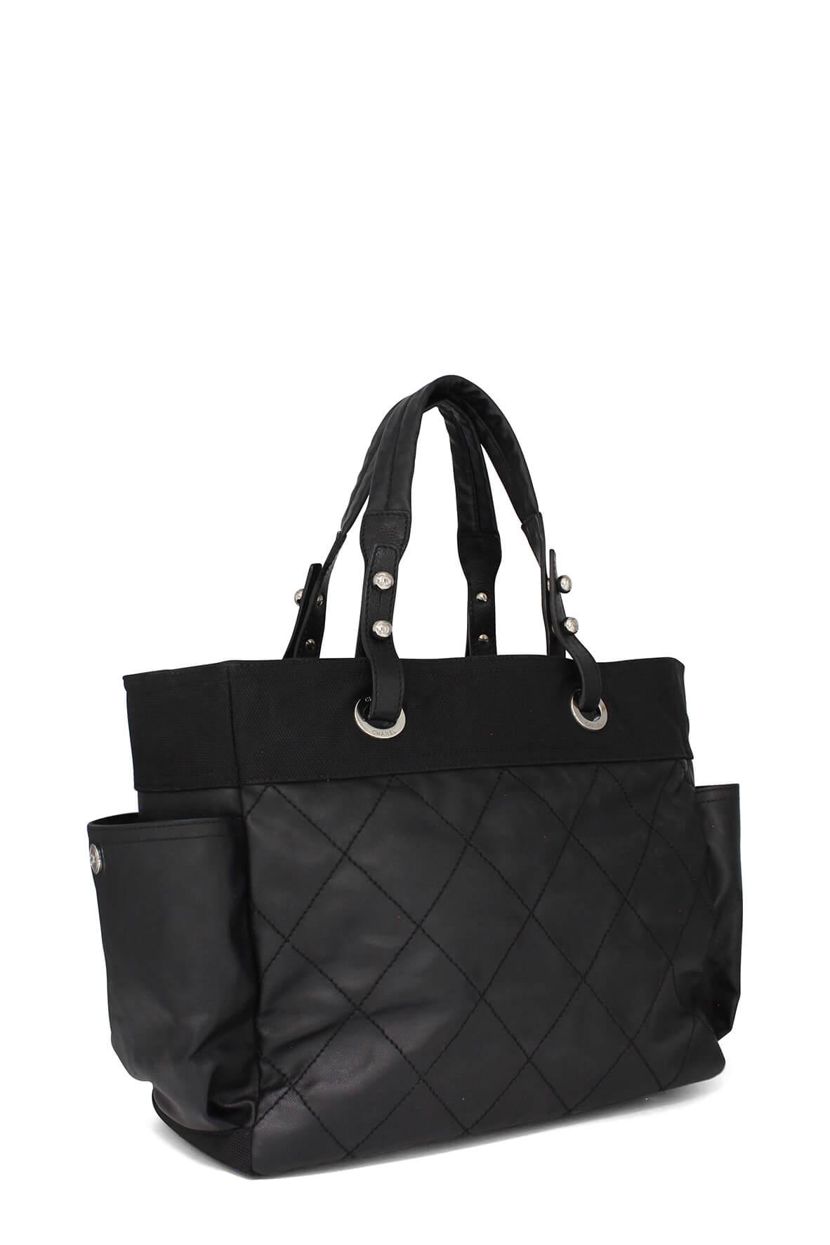 Paris Biarritz Shopping Tote Black