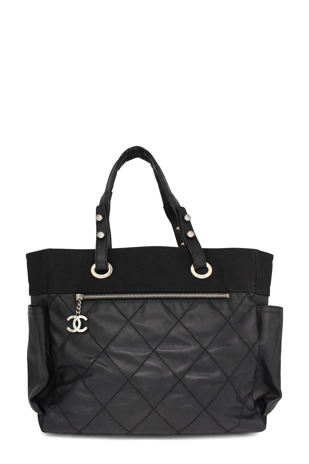 Paris Biarritz Shopping Tote Black