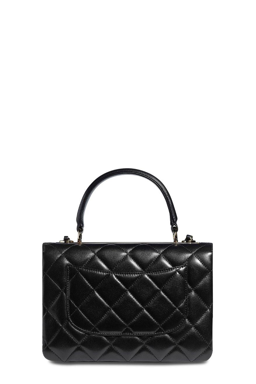 Small Quilted Lambskin Trendy CC Black