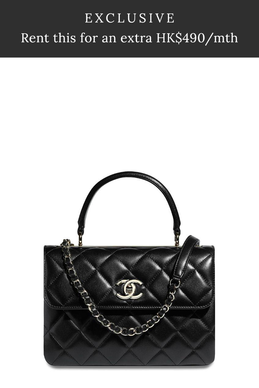 Small Quilted Lambskin Trendy CC Black