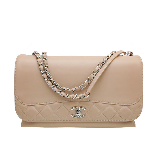 Chanel Nude Tramezzo Flap Jumbo Bag