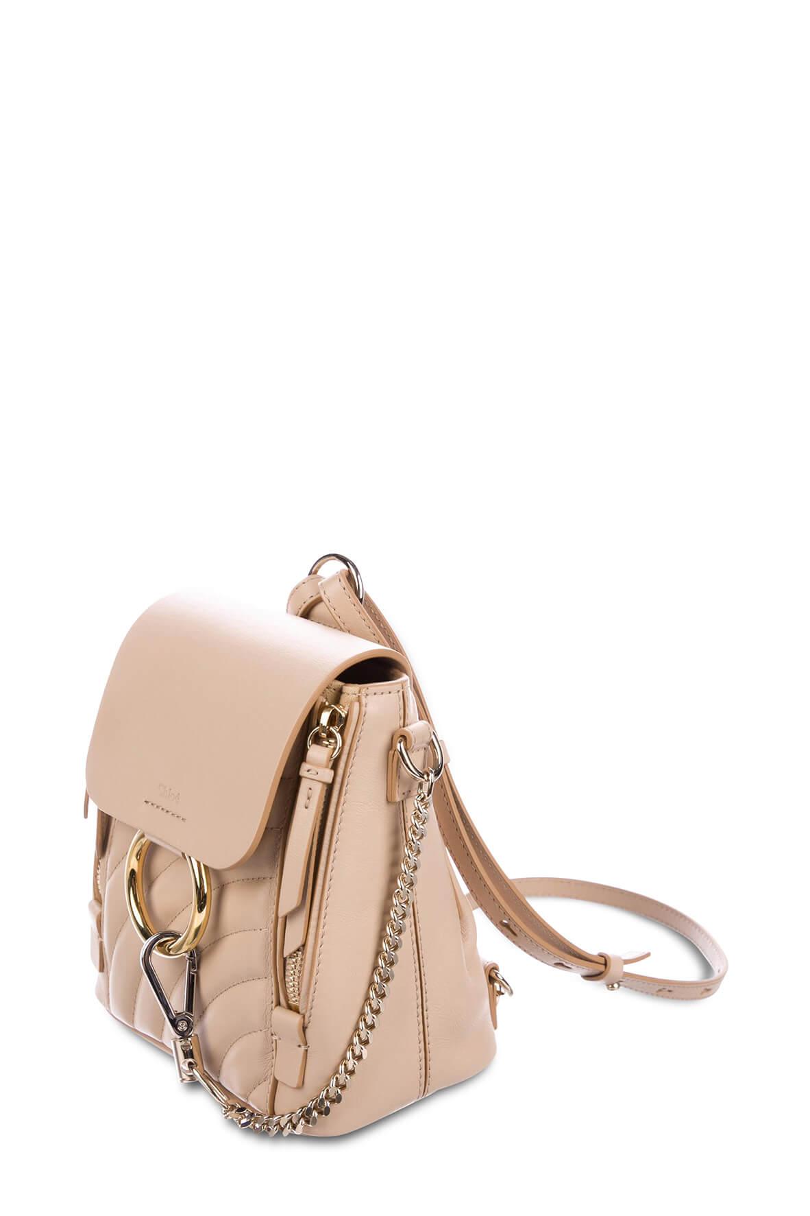 Mini Faye Backpack Pearl Beige