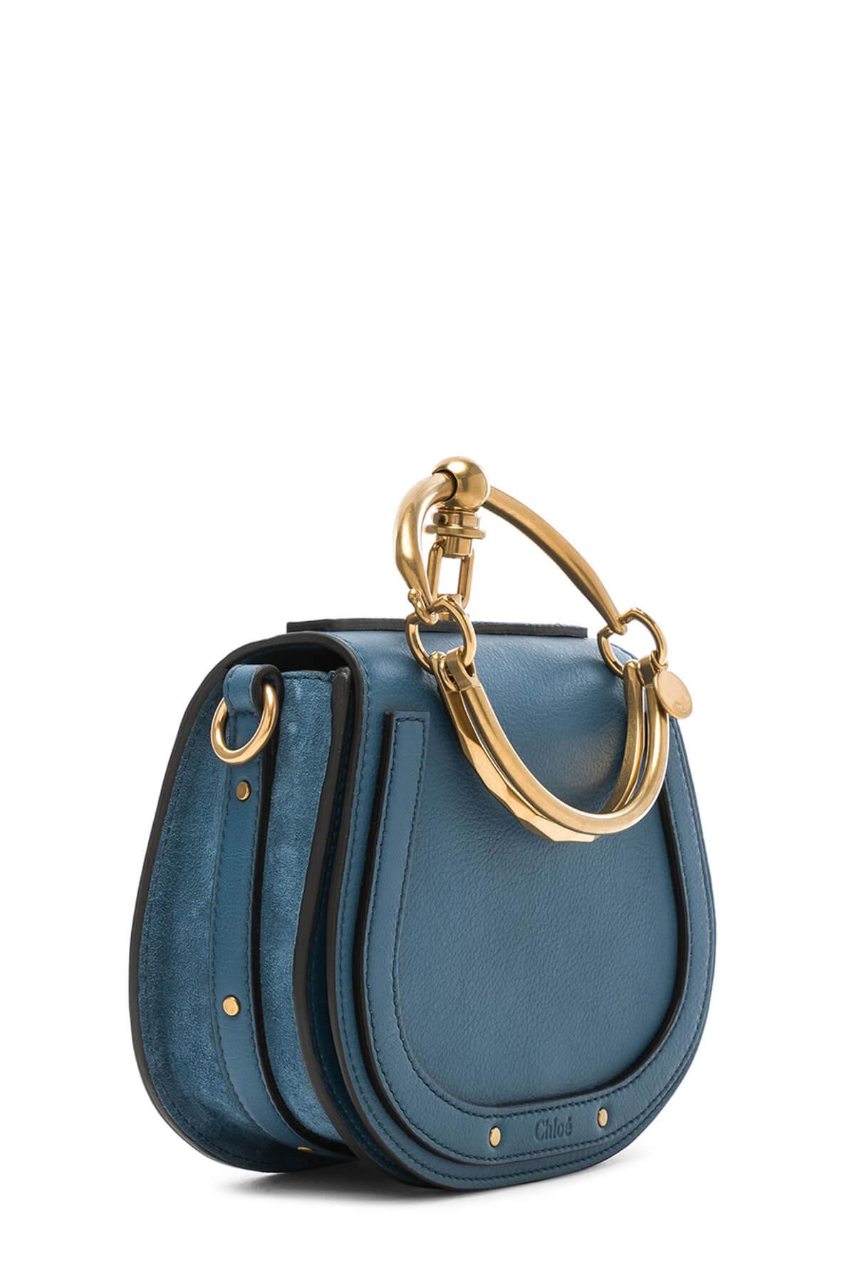 Small Nile Bracelet Bag Vinyl Blue