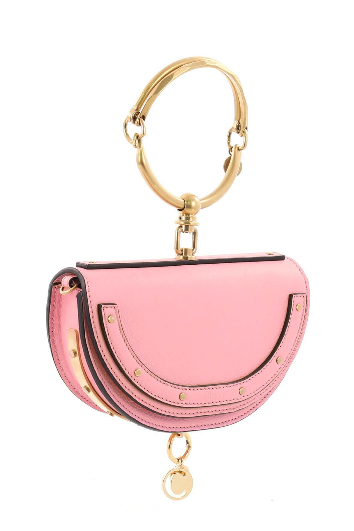 Small Nile Minaudiere Bracelet Bag Blush