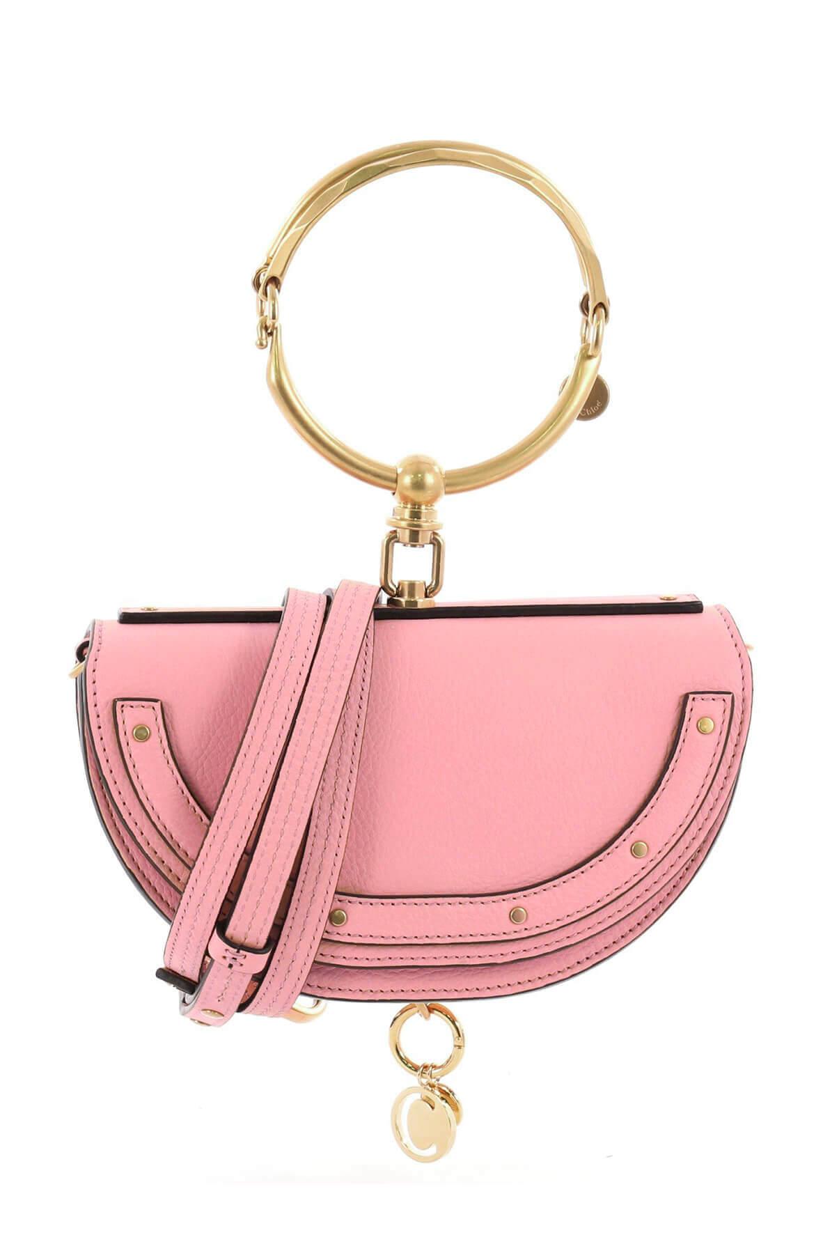 Small Nile Minaudiere Bracelet Bag Blush