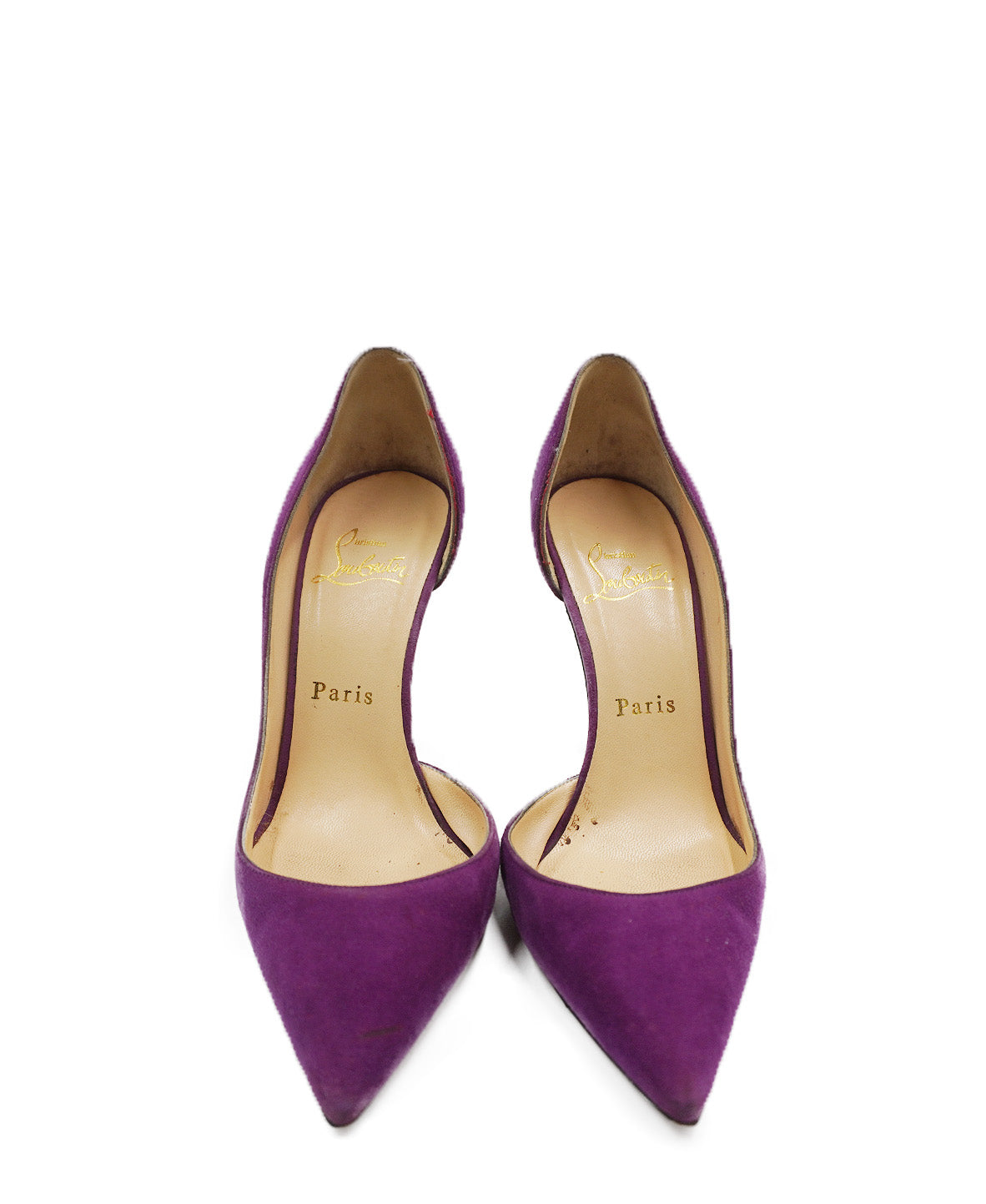 Suede D'Orsay Pumps Purple