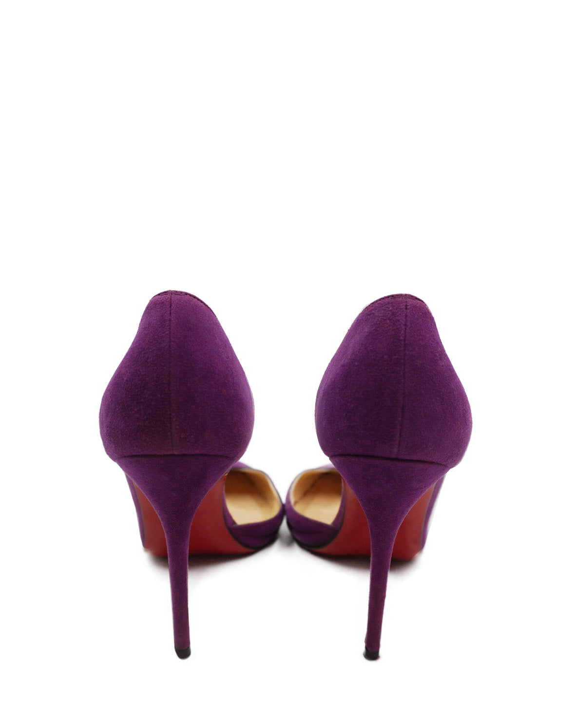 Suede D'Orsay Pumps Purple