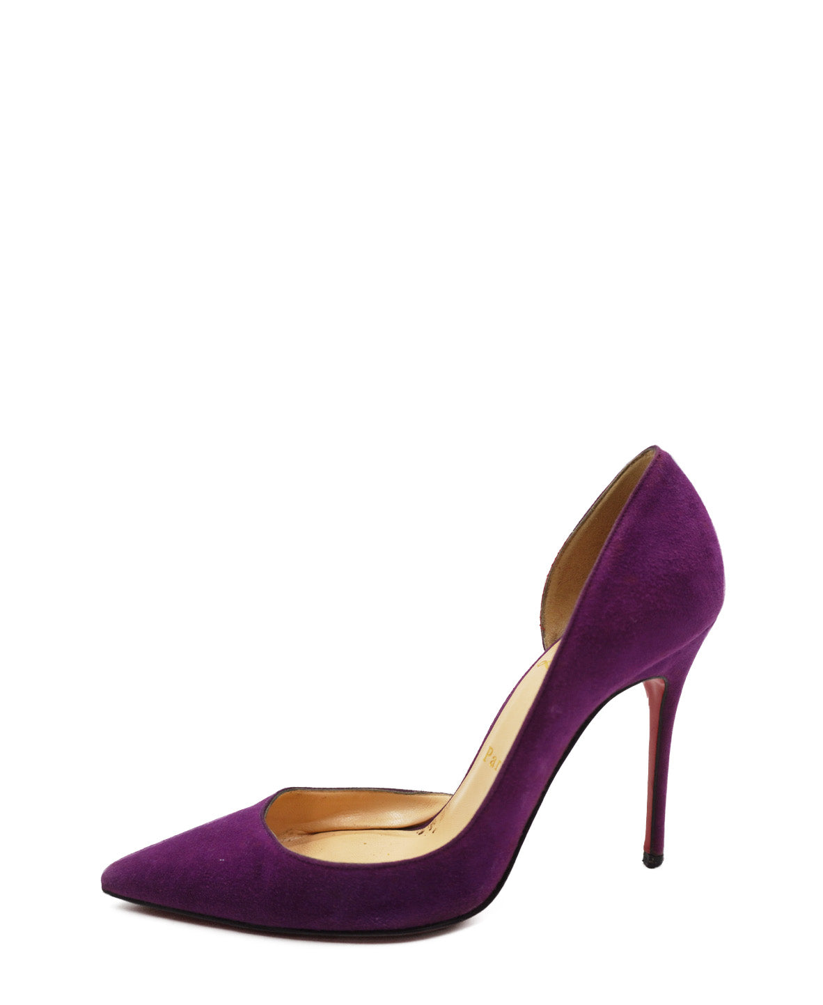 Suede D'Orsay Pumps Purple