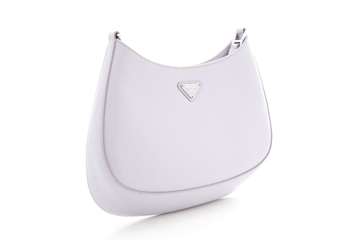 Prada Lilac Cleo Brushed Leather Handbag