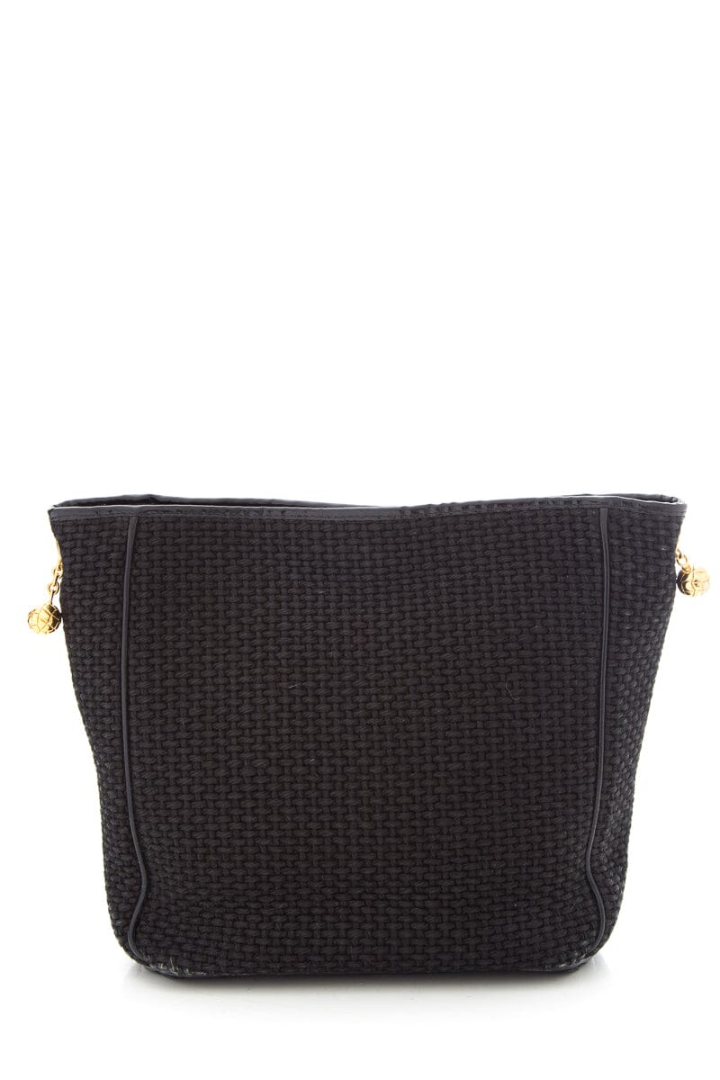 Bottega Veneta Vintage Black Woven Handbag