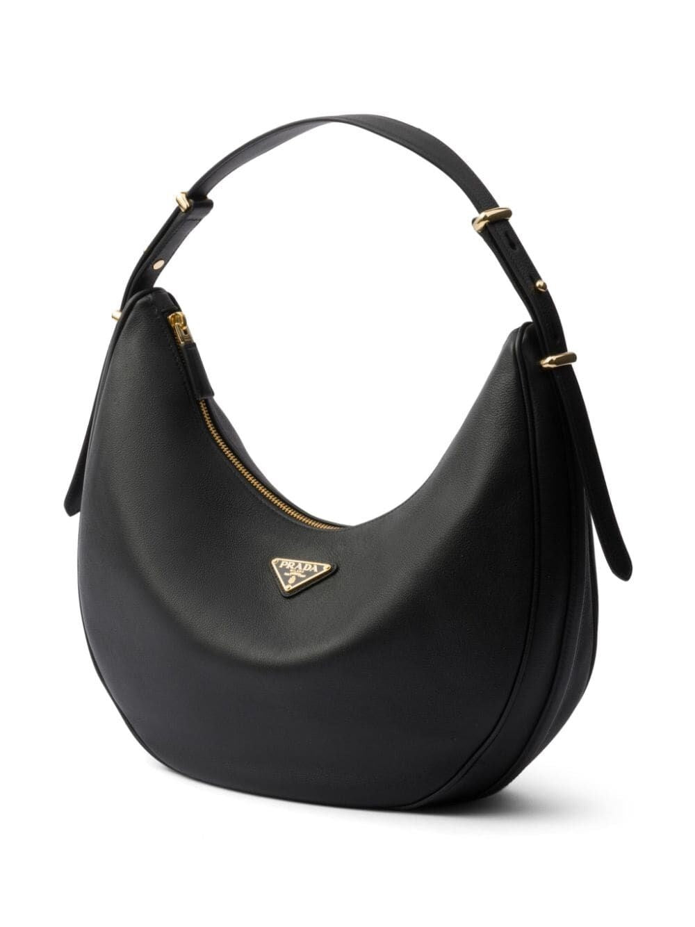 Prada Women Large Leather Shoulder Bag